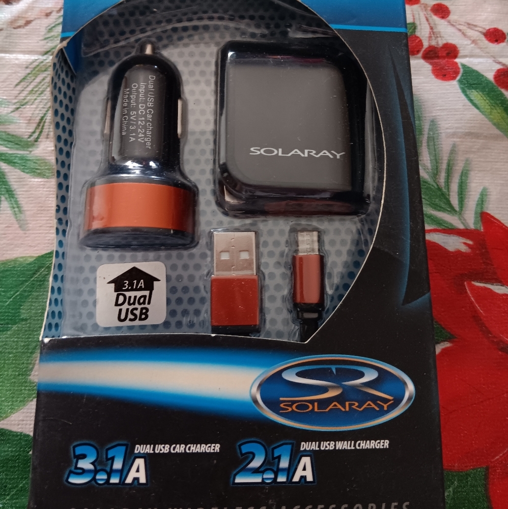 Three in one charger adapter